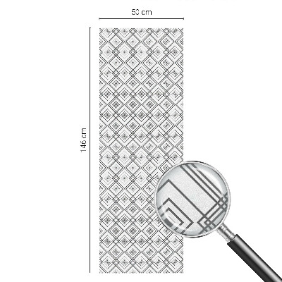 Samolepicí fólie na okna vitráž Kosočtvercová harmonie