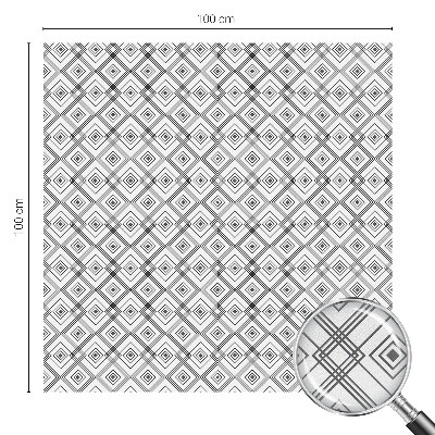 Samolepicí fólie na okna vitráž Kosočtvercová harmonie