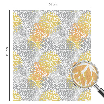 Samolepicí fólie na okna vitráž Barevné květiny