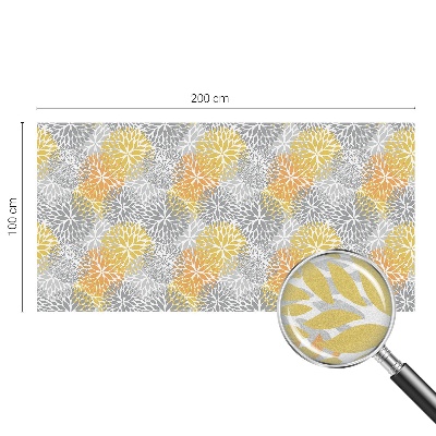 Samolepicí fólie na okna vitráž Barevné květiny