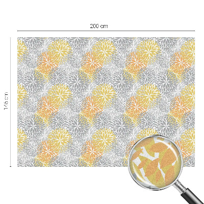 Samolepicí fólie na okna vitráž Barevné květiny