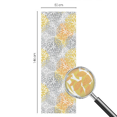 Samolepicí fólie na okna vitráž Barevné květiny