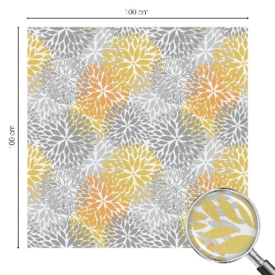 Samolepicí fólie na okna vitráž Barevné květiny