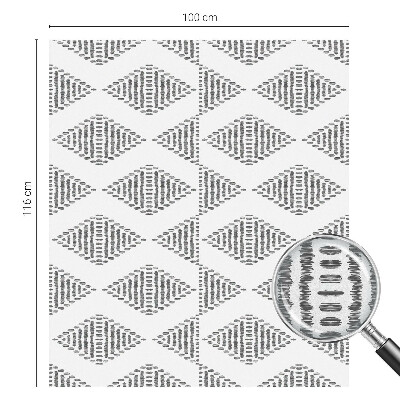 Dekorativní mléčná fólie na sklo Geometrické diamanty