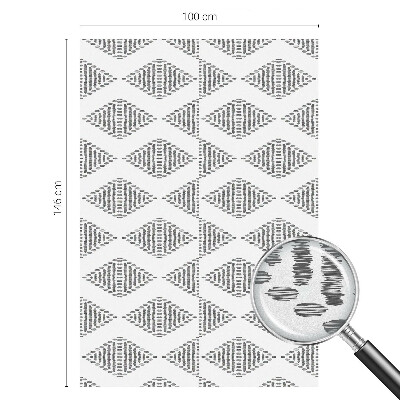 Dekorativní mléčná fólie na sklo Geometrické diamanty