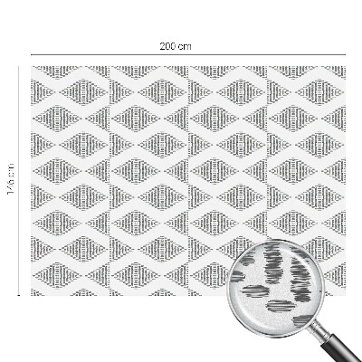 Dekorativní mléčná fólie na sklo Geometrické diamanty