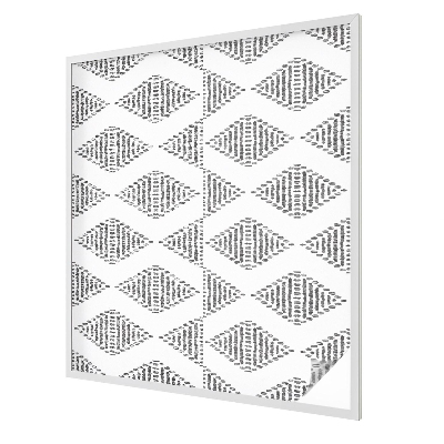 Dekorativní mléčná fólie na sklo Geometrické diamanty