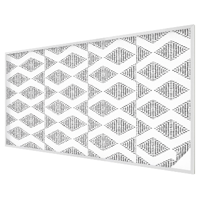 Dekorativní mléčná fólie na sklo Geometrické diamanty