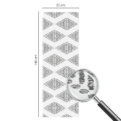 Dekorativní mléčná fólie na sklo Geometrické diamanty