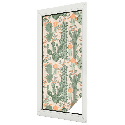 Samolepicí protisluneční fólie na okna Zelené sukulenty