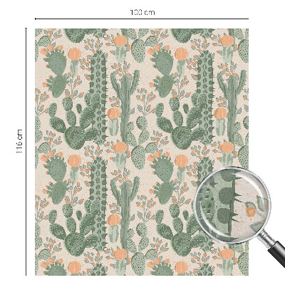 Samolepicí protisluneční fólie na okna Zelené sukulenty