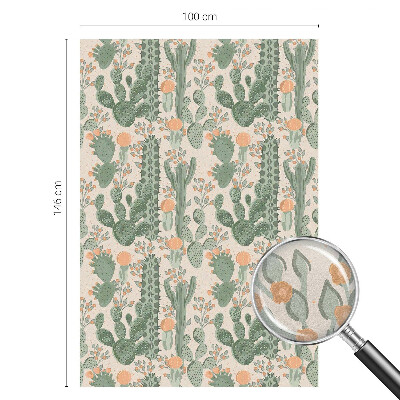 Samolepicí protisluneční fólie na okna Zelené sukulenty