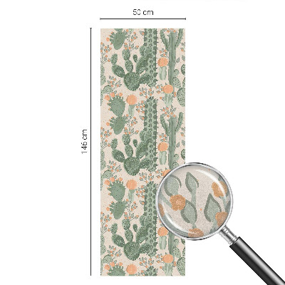 Samolepicí protisluneční fólie na okna Zelené sukulenty