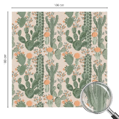 Samolepicí protisluneční fólie na okna Zelené sukulenty