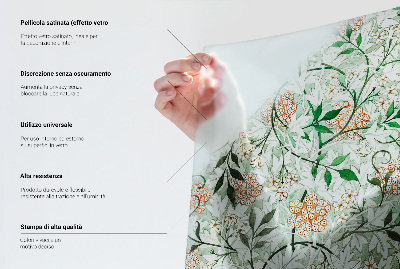 Dekorativní mléčná fólie na sklo Geometrická mřížka