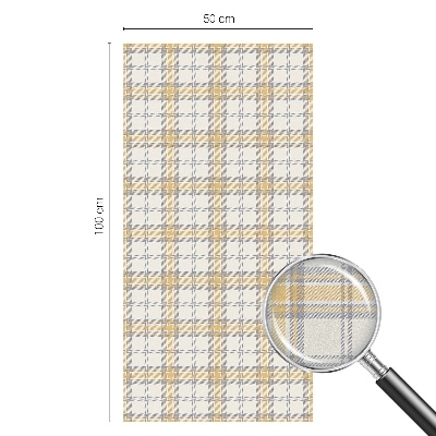 Dekorativní mléčná fólie na sklo Geometrická mřížka