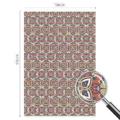 Dekorativní mléčná fólie na sklo Květinový ornament