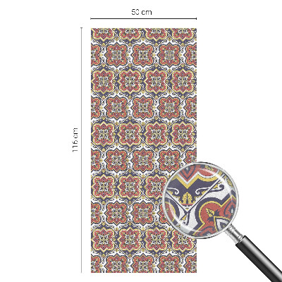 Dekorativní mléčná fólie na sklo Květinový ornament