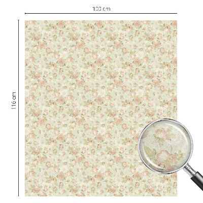 Samolepicí fólie na okna vitráž Květinová elegance