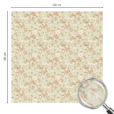 Samolepicí fólie na okna vitráž Květinová elegance