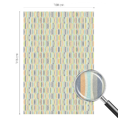 Samolepicí protisluneční fólie na okna Oválné vzory