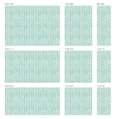 Dekorativní mléčná fólie na sklo Modrý cikcak