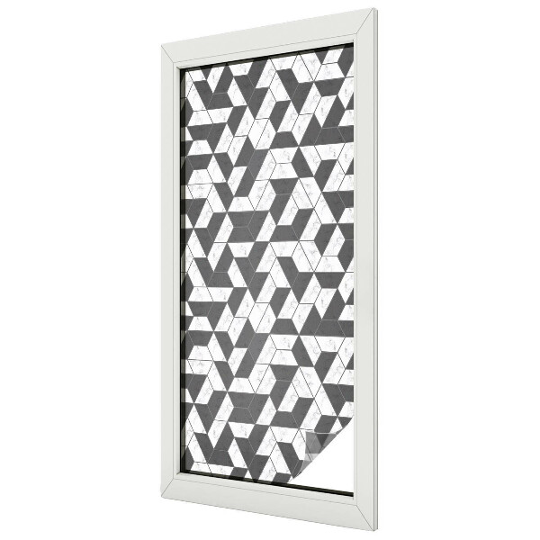 Samolepicí fólie na okna vitráž Geometrické iluze