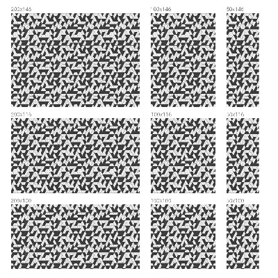 Samolepicí fólie na okna vitráž Geometrické iluze