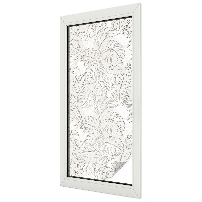 Samolepicí protisluneční fólie na okna Rostlinná ozdoba