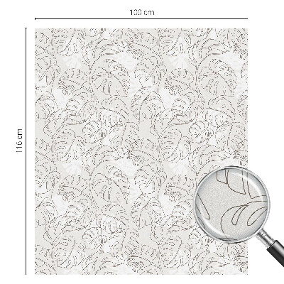 Samolepicí protisluneční fólie na okna Rostlinná ozdoba