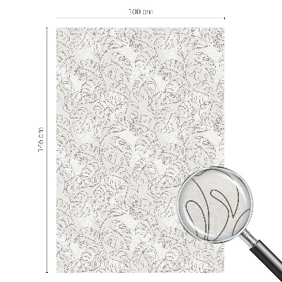 Samolepicí protisluneční fólie na okna Rostlinná ozdoba