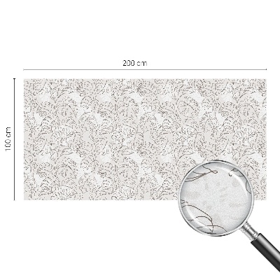 Samolepicí protisluneční fólie na okna Rostlinná ozdoba