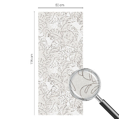 Samolepicí protisluneční fólie na okna Rostlinná ozdoba