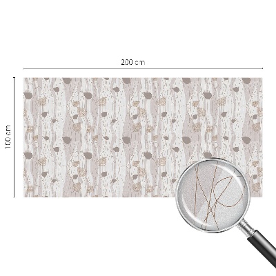 Dekorativní mléčná fólie na sklo Elegantní listy