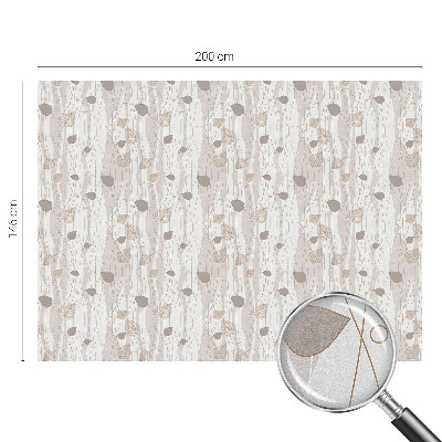 Dekorativní mléčná fólie na sklo Elegantní listy