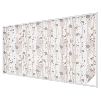 Dekorativní mléčná fólie na sklo Elegantní listy