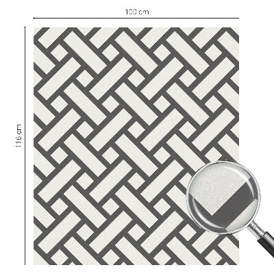 Samolepicí fólie na okna vitráž Prokládané obdélníky