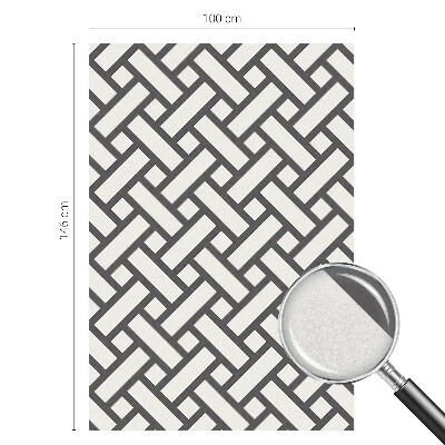 Samolepicí fólie na okna vitráž Prokládané obdélníky