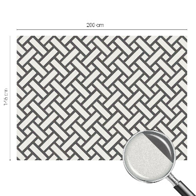 Samolepicí fólie na okna vitráž Prokládané obdélníky