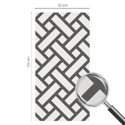 Samolepicí fólie na okna vitráž Prokládané obdélníky