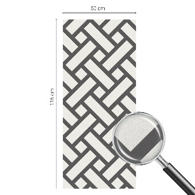 Samolepicí fólie na okna vitráž Prokládané obdélníky