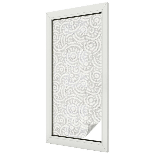 Dekorativní mléčná fólie na sklo Geometrická abstrakce