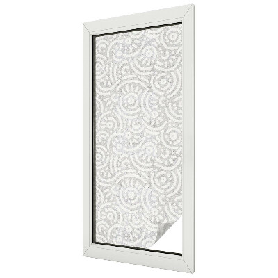 Dekorativní mléčná fólie na sklo Geometrická abstrakce