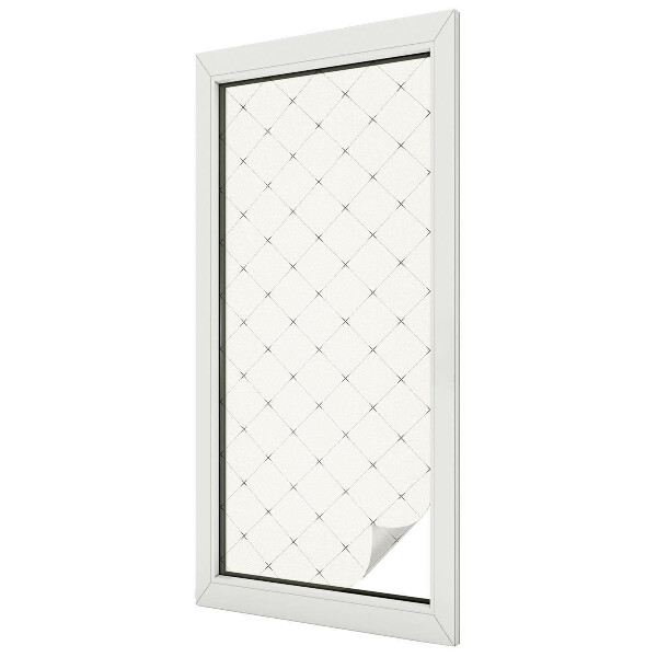 Samolepicí fólie na okna vitráž Geometrická mřížka