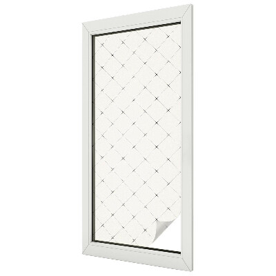 Samolepicí fólie na okna vitráž Geometrická mřížka