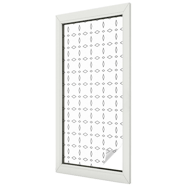 Dekorativní mléčná fólie na sklo Kosočtverečné tvary