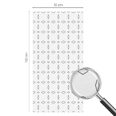 Dekorativní mléčná fólie na sklo Kosočtverečné tvary