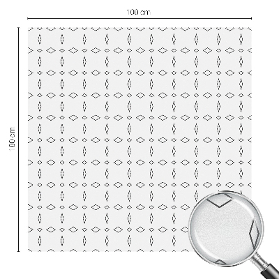 Dekorativní mléčná fólie na sklo Kosočtverečné tvary