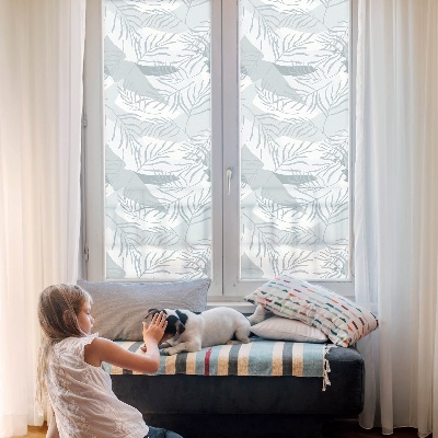 Samolepicí fólie na okna vitráž Jemné listy