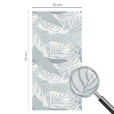 Samolepicí fólie na okna vitráž Jemné listy